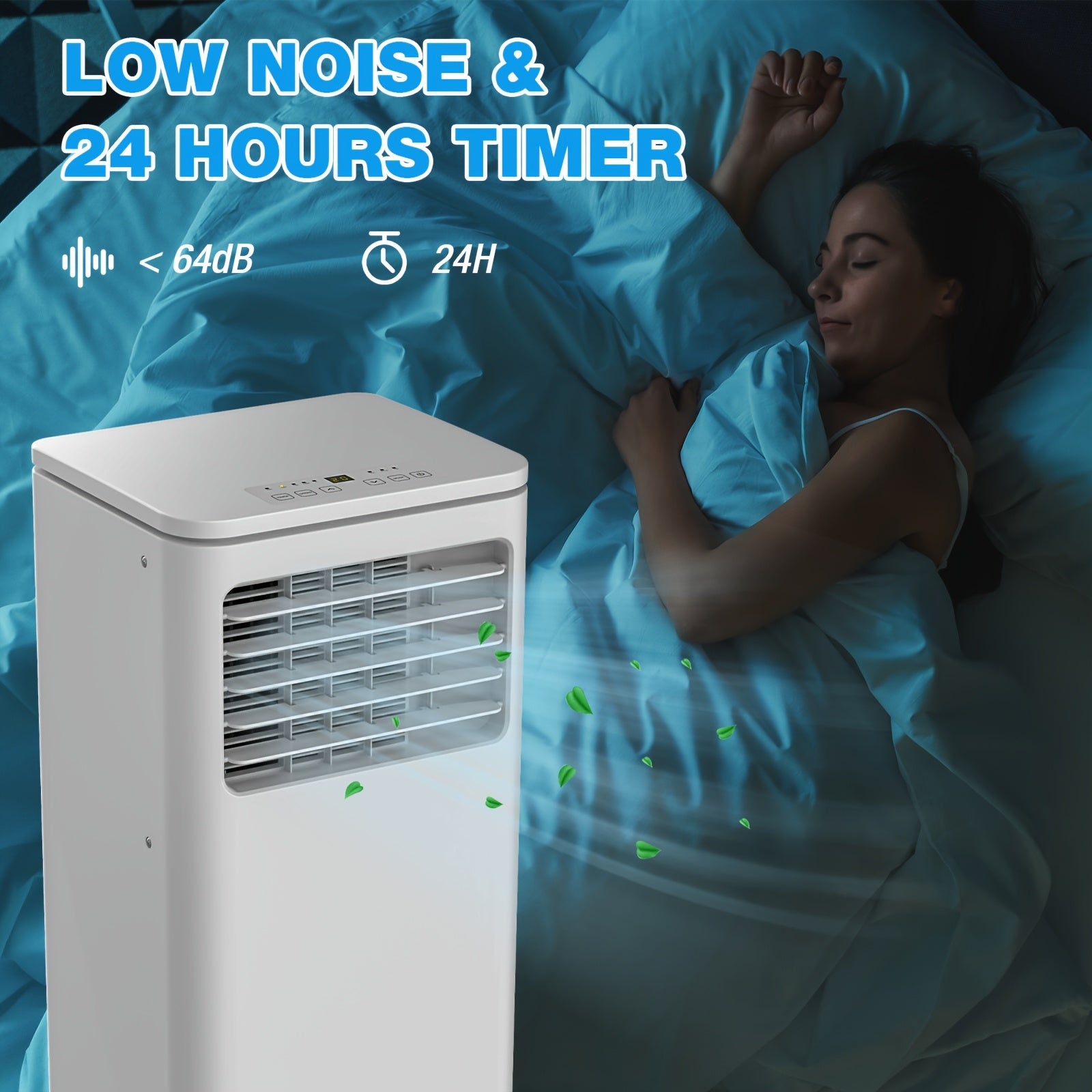 VEVA™ Portable Air Conditioner – 3-in-1 AC, Dehumidifier & Fan