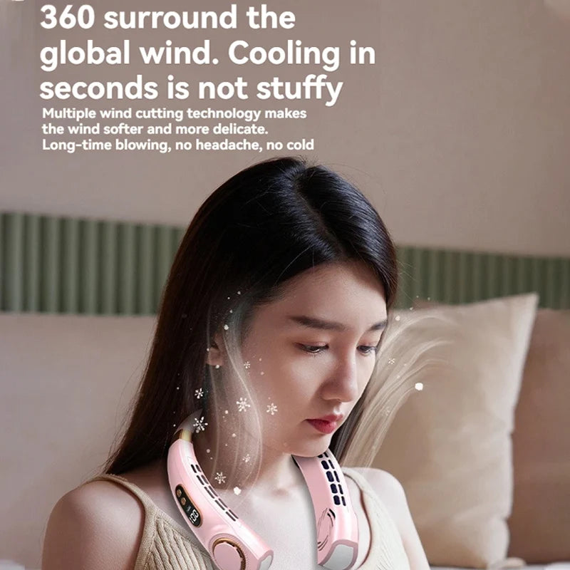 VEVA™ Portable Hanging Neck Fan with LED Display