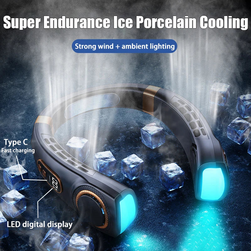 VEVA™ Portable Hanging Neck Fan with LED Display