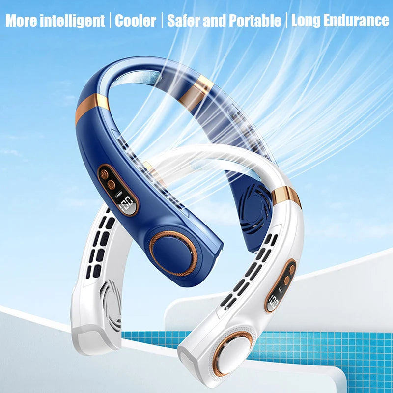 VEVA™ Portable Hanging Neck Fan with LED Display