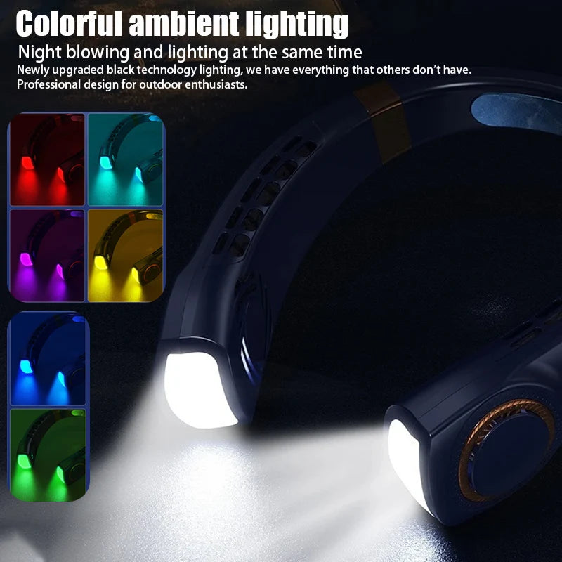 VEVA™ Portable Hanging Neck Fan with LED Display