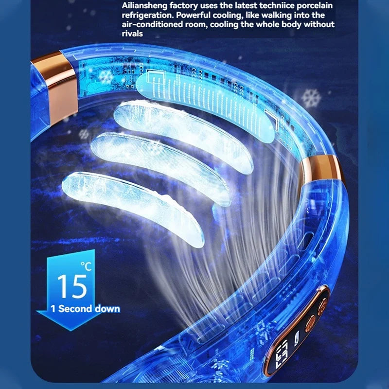 VEVA™ Portable Hanging Neck Fan with LED Display