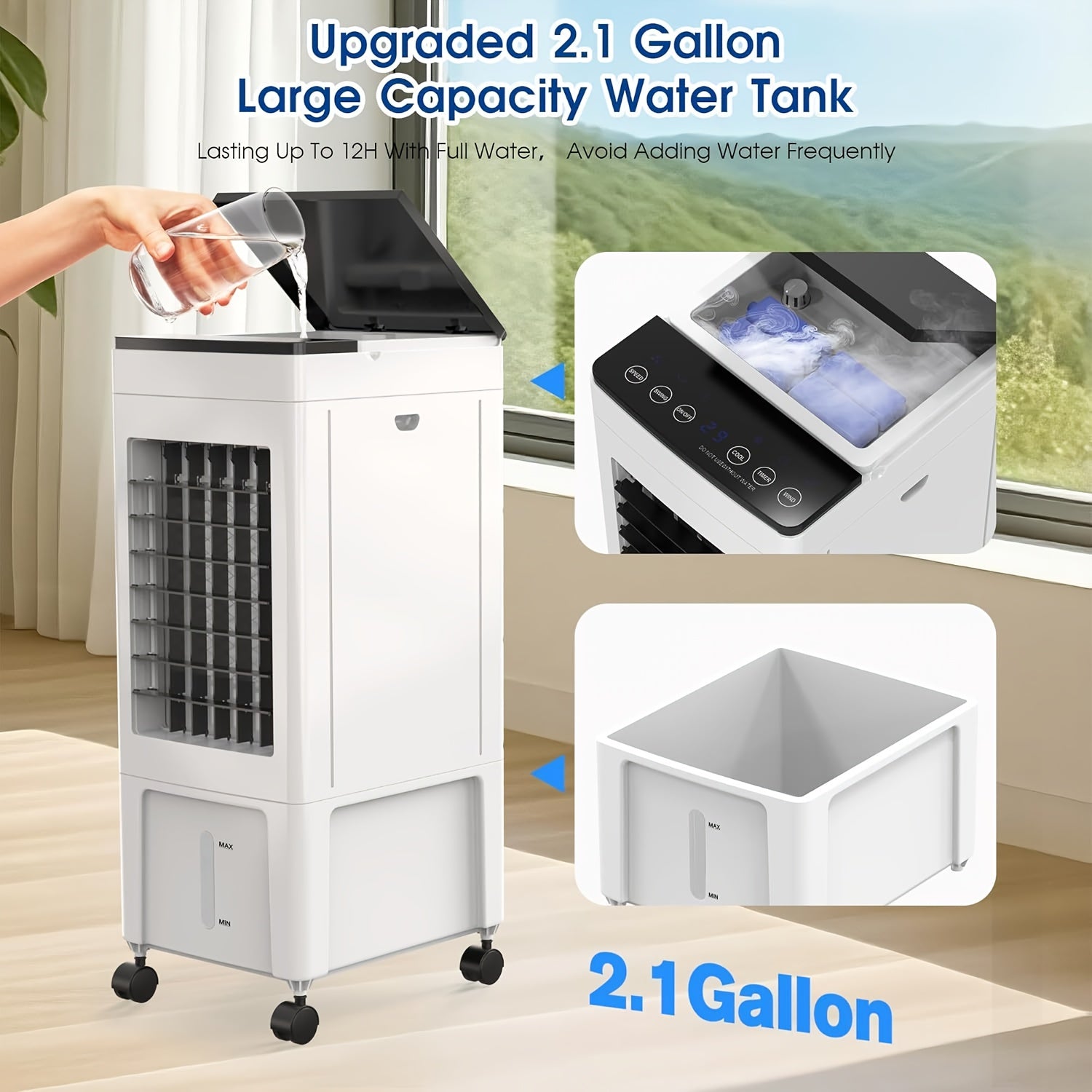 VEVA™ 3-in-1 Evaporative Air Cooler – 8L